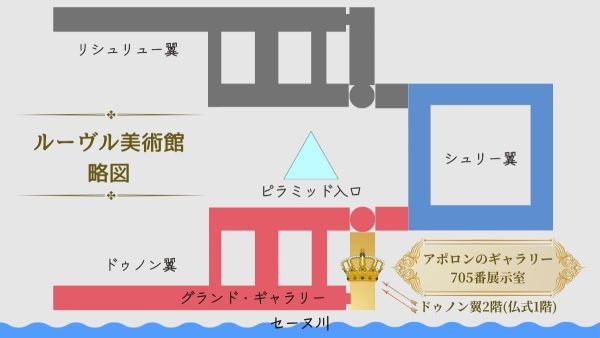 アポロンのギャラリー位置図